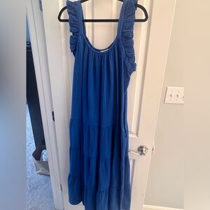 Caslon 1X Ruffle Tiered Cotton Maxi Dress